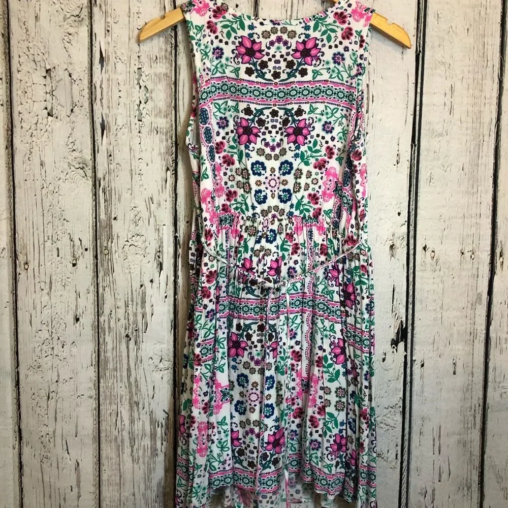 Justice for girls flower boho flowy summer dress, size 20